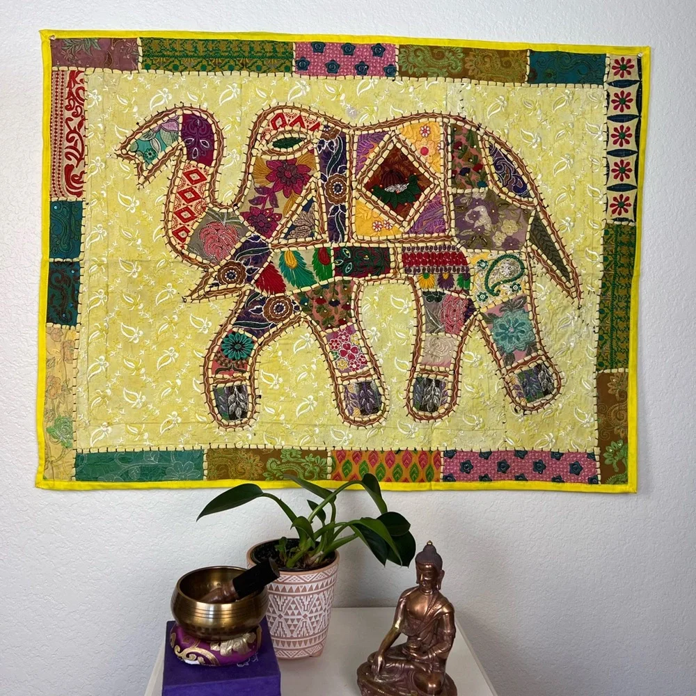 Handmade Patchwork Indian Tapestry
